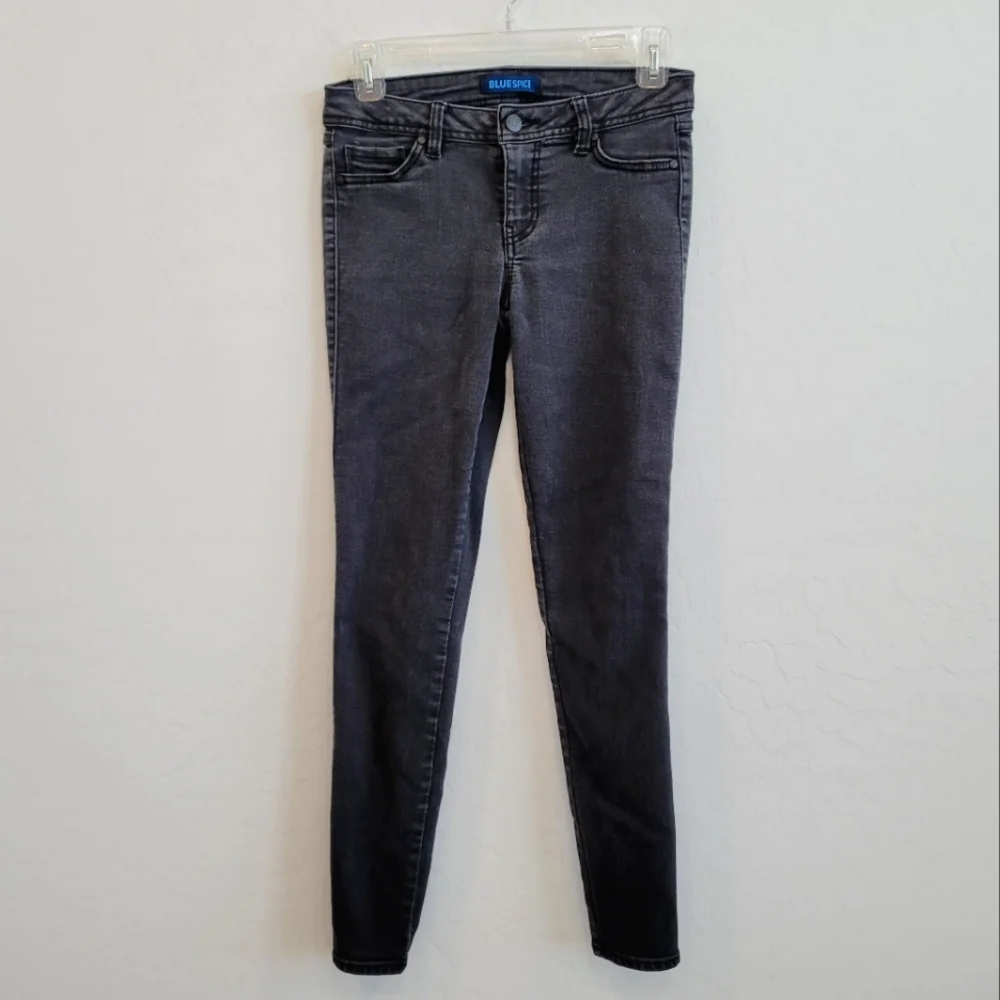 💕 Blue Spice Faded Black Skinny Jeans Size 5 - Picture 1 of 9